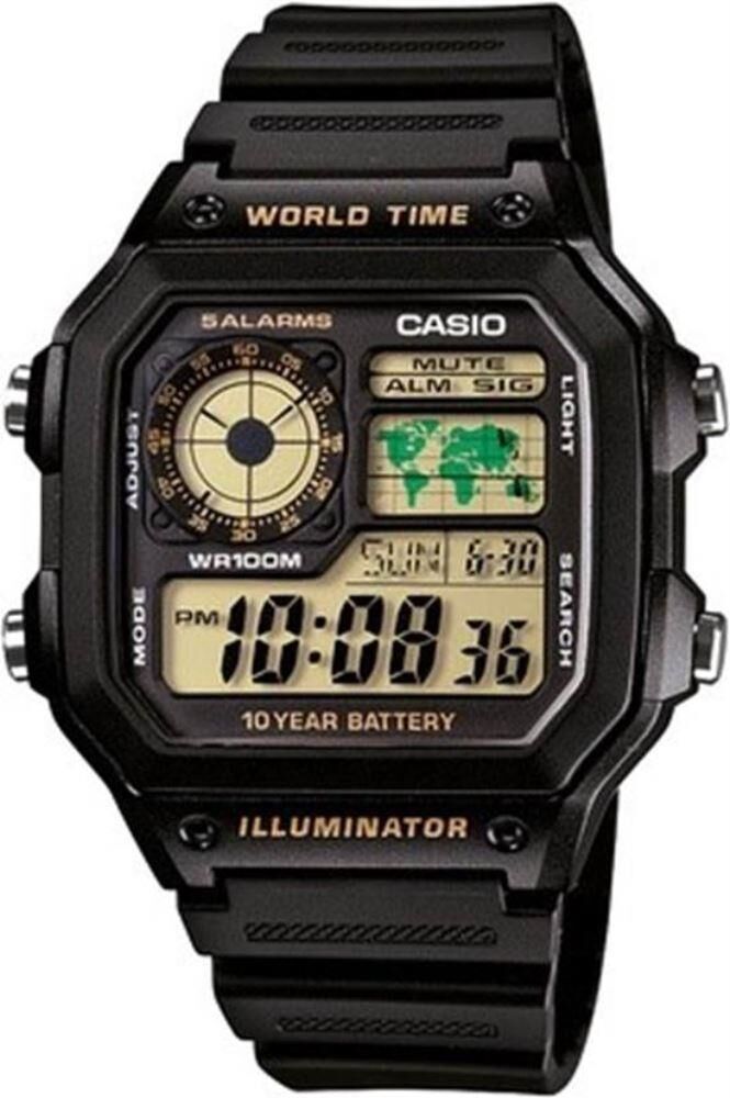 Casio Digital Erkek Kol Saati AE-1200WH-1BVDF