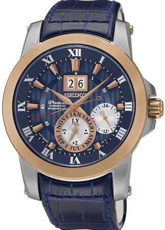 Seiko Premier Kinetic Perpetual Takvimli SNP126P Kol Saati