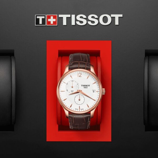 Tissot T0636393603700 Tradition GMT Kol Saati
