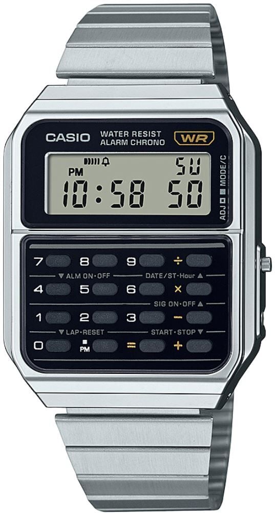 Casio Digital Hesap Makineli Kol Saati CA-500WE-1ADF