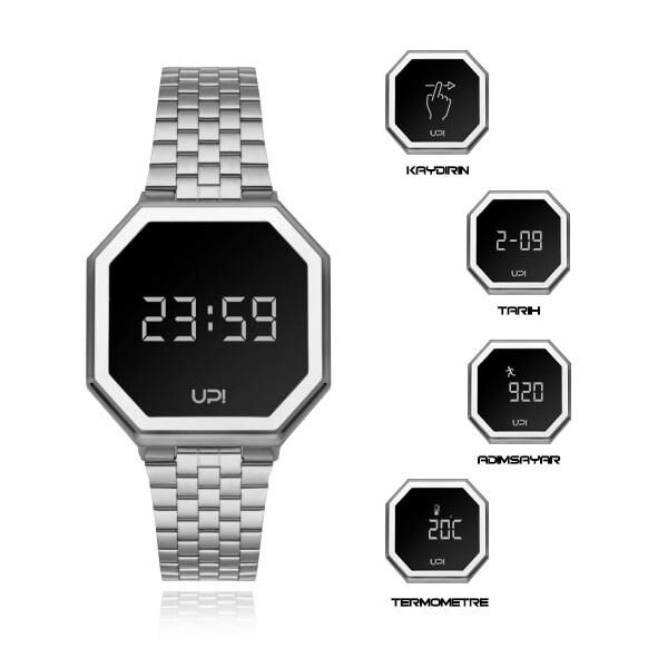 Upwatch Edge Mini Shiny Silver+ Kol Saati