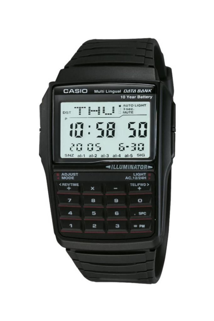 Casio Digital-Databank-Hesap Makineli Kol Saati DBC321ADF